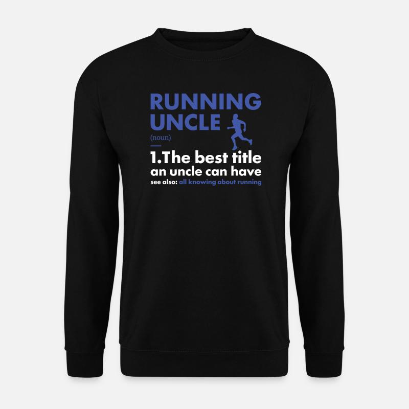 Sport Uncle Running - Unisex Sweatshirt - black