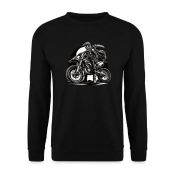 Cavalier de minuit - Sweat-shirt Unisexe - noir - Devant - Alina (178cm) & Michal (187cm)