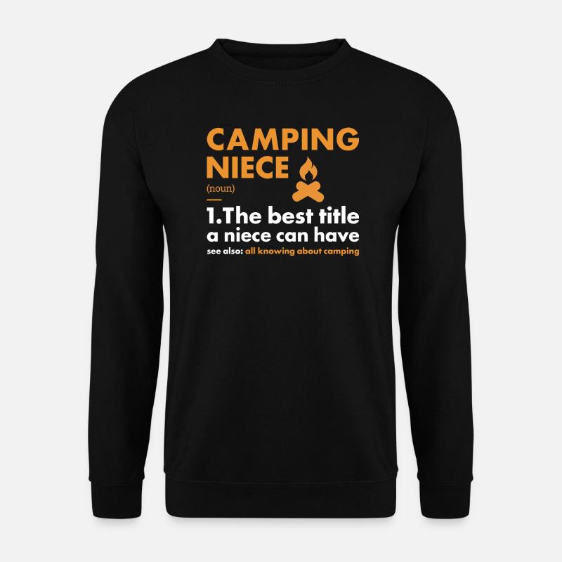 Camper Niece Definition Camping - Unisex Pullover - Schwarz