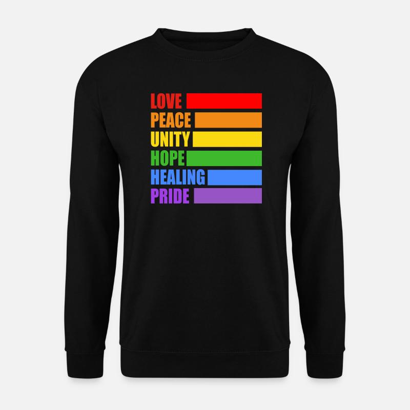 LGBTQ pride values - Unisex Sweatshirt - black