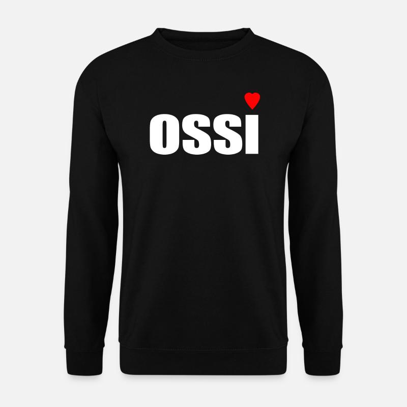 Ossi avec cœur rouge - Sweat-shirt Unisexe - noir
