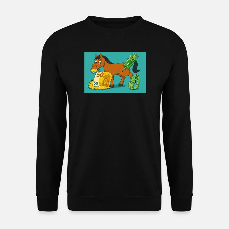 teures Pferd - Unisex Pullover - Schwarz
