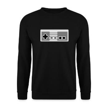 Controller - Unisex Sweatshirt - black - Front - Alina (178cm) & Michal (187cm)