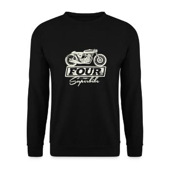 CB 750 Four Superbike - Unisex Pullover - Schwarz - Vorne - Alina (178cm) & Michal (187cm)