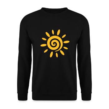 Sonne - Unisex Pullover - Schwarz - Vorne - Alina (178cm) & Michal (187cm)