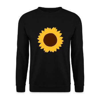 Sonnenblume - Unisex Pullover - Schwarz - Vorne - Alina (178cm) & Michal (187cm)