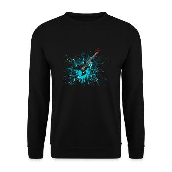 Guitar Graffiti - Unisex Sweatshirt - black - Front - Alina (178cm) & Michal (187cm)