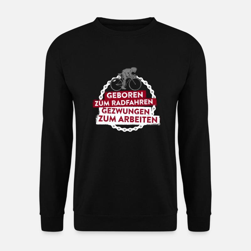 Fahrradfahren Arbeiten - Unisex Pullover - Schwarz