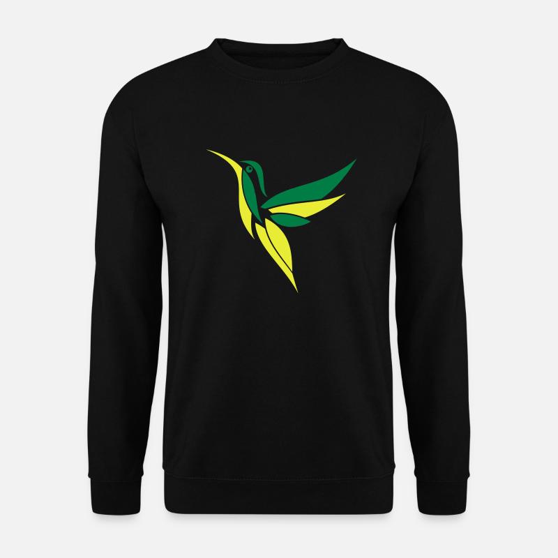 Kolibri hummingbird 2-farbig - Unisex Pullover - Schwarz