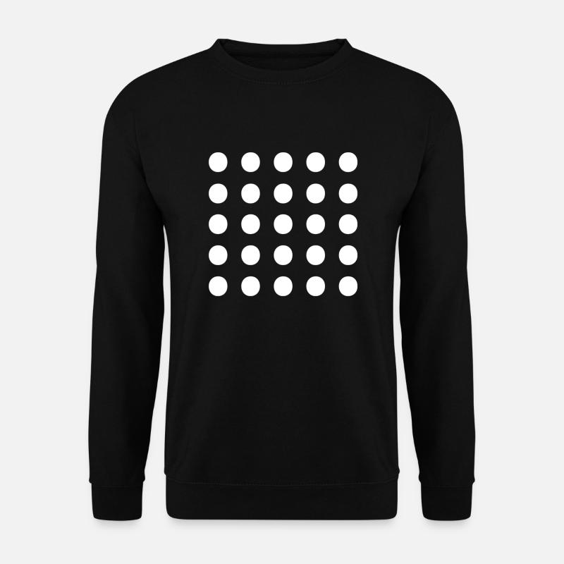 white dots - Unisex Sweatshirt - black