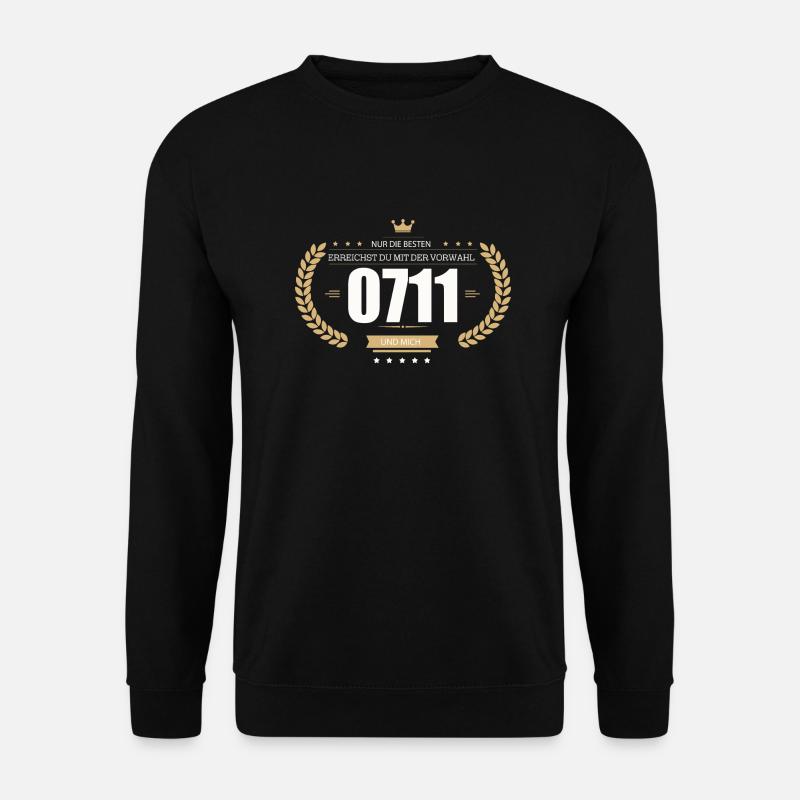 Stuttgart 0711 - Unisex Pullover - Schwarz