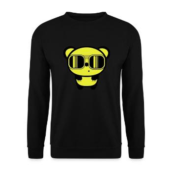 dessin panda - Sweat-shirt Unisexe - noir - Devant - Alina (178cm) & Michal (187cm)