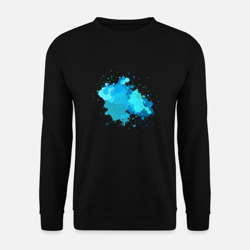 Watercolor Splash - Unisex Pullover - Schwarz