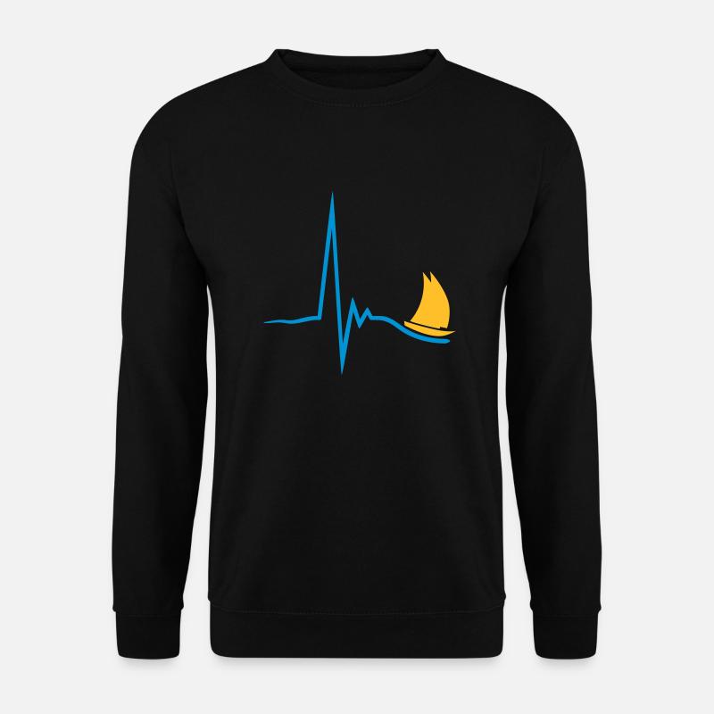 sailing_pulse_2c - Unisex Pullover - Schwarz