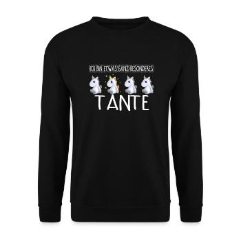 TANTE - Toll - Unisex Pullover - Schwarz - Vorne - Alina (178cm) & Michal (187cm)