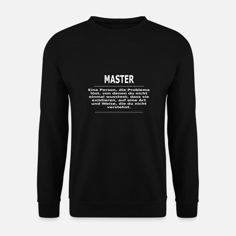 MASTER - Unisex Pullover - Schwarz