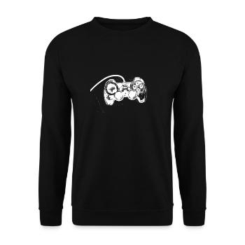 Gamer - Unisex Sweatshirt - black - Front - Alina (178cm) & Michal (187cm)