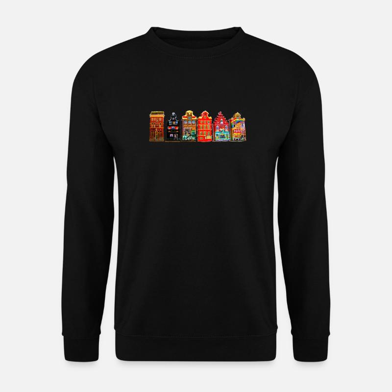 hot spot Amsterdam - Unisex Pullover - Schwarz