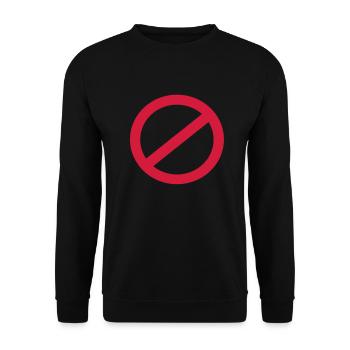no - Unisex Pullover - Schwarz - Vorne - Alina (178cm) & Michal (187cm)
