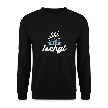Apres Ski Team Ischgl - Unisex Pullover - Schwarz - Vorne - Alina (178cm) & Michal (187cm)