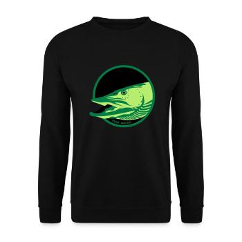 Hecht - Unisex Pullover - Schwarz - Vorne - Alina (178cm) & Michal (187cm)