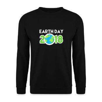 Go Planet It's Your Earth Day 2018 Shirt - Gift - Unisex Sweatshirt - black - Front - Alina (178cm) & Michal (187cm)