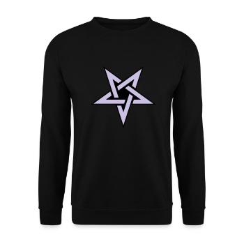 Pentagram__V005 - Unisex Sweatshirt - black - Front - Alina (178cm) & Michal (187cm)