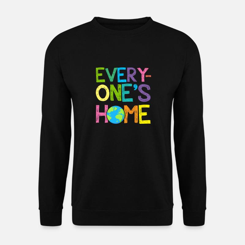 Tag der Erde Jedes Zuhause rettet unseren Planeten - Unisex Pullover - Schwarz