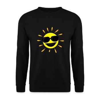 Sun Summer - Unisex Pullover - Schwarz - Vorne - Alina (178cm) & Michal (187cm)