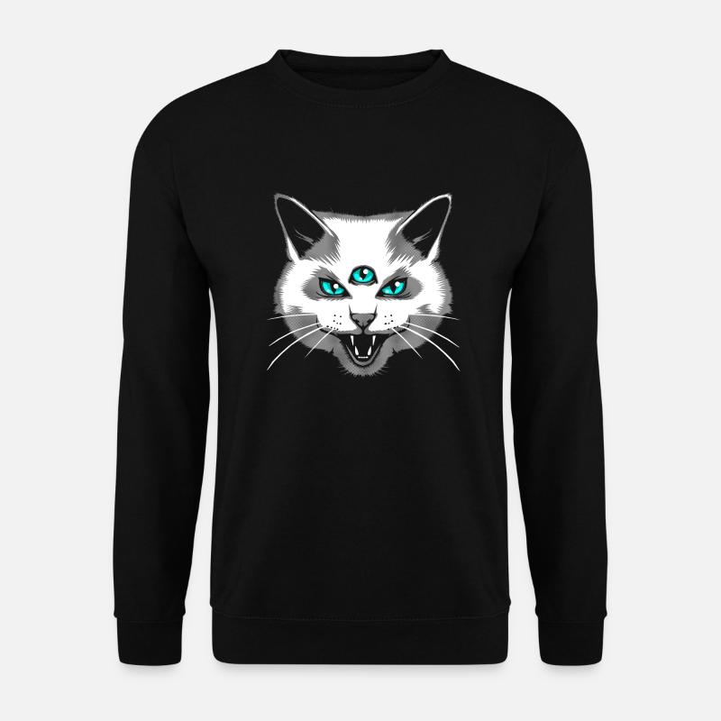 Third Eye Meow - Unisex Sweatshirt - black
