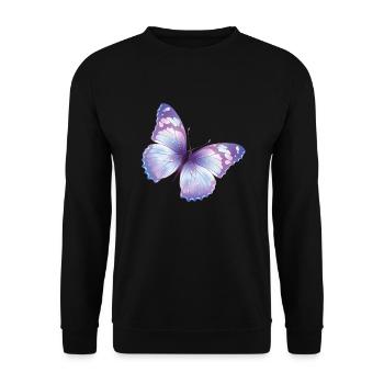 Butterfly - Unisex Pullover - Schwarz - Vorne - Alina (178cm) & Michal (187cm)