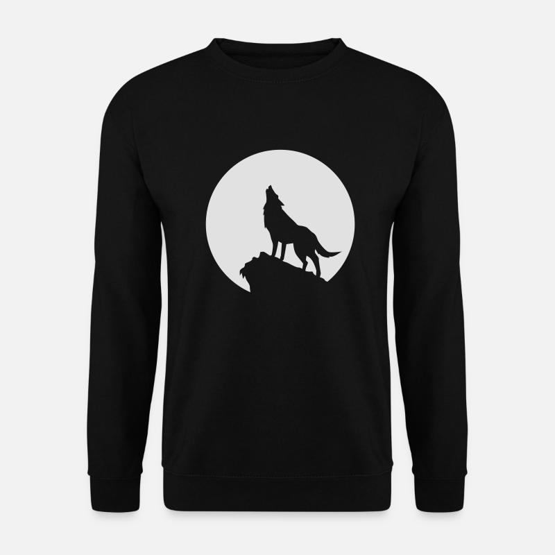 wolf - Unisex Pullover - Schwarz