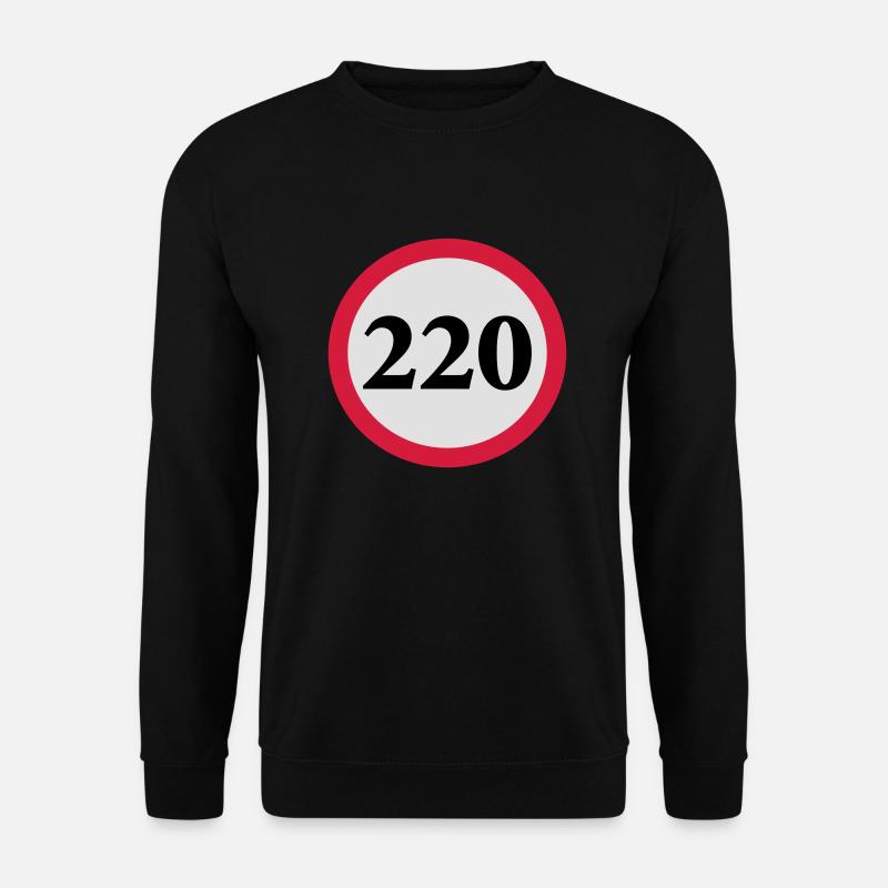 geschwindigkeitstafel_220 - Unisex Pullover - Schwarz