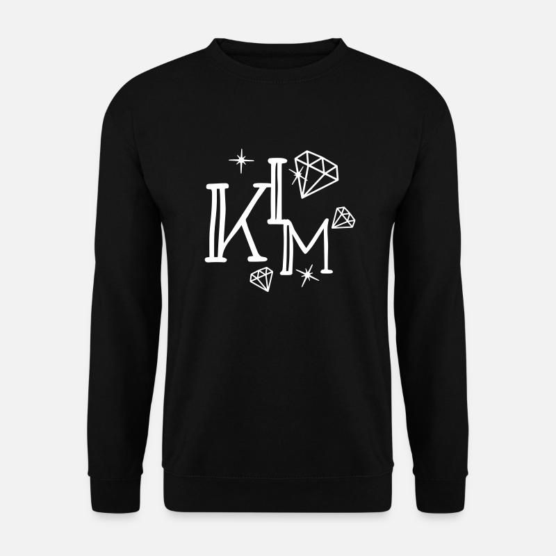 Name Kim Vorname Diamanten - Unisex Pullover - Schwarz