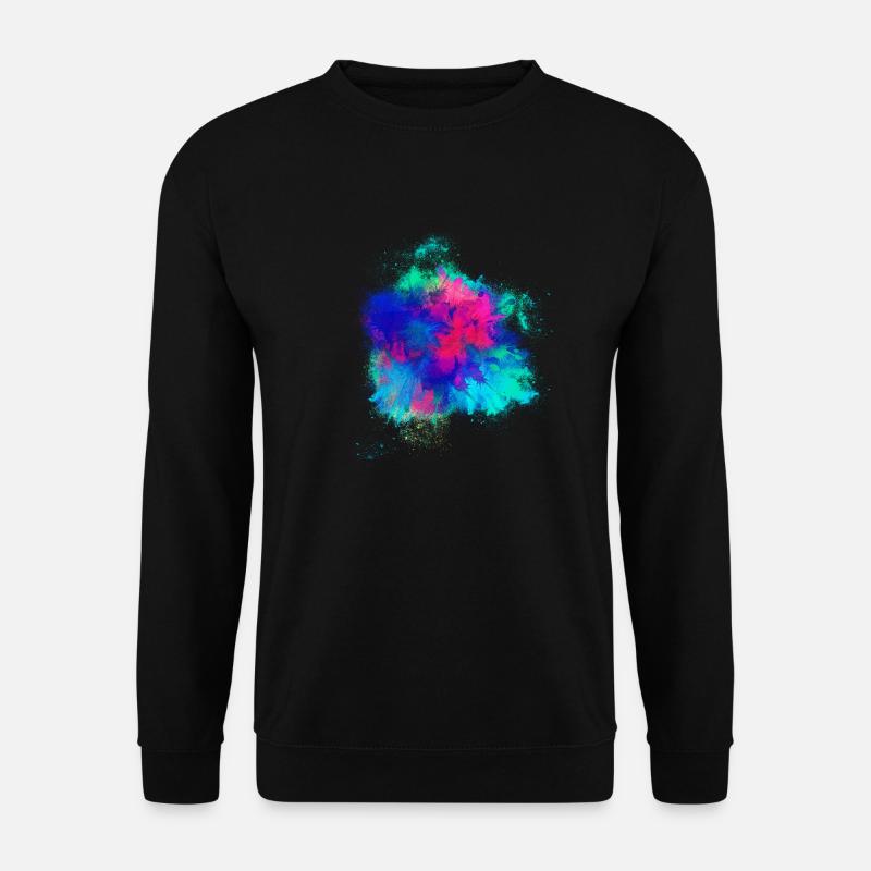 Explosion de pétards colorés - Sweat-shirt Unisexe - noir
