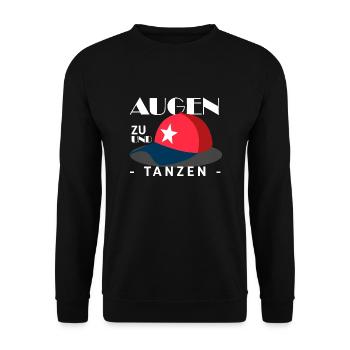 Tanzen Shirt • Tänzer HipHop • Geschenk - Unisex Pullover - Schwarz - Vorne - Alina (178cm) & Michal (187cm)