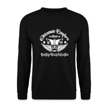 Ottoman Empire since 1299 - Unisex Pullover - Schwarz - Vorne - Alina (178cm) & Michal (187cm)