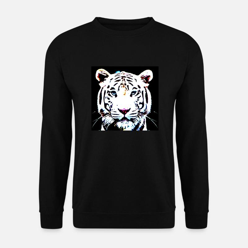 Weißer Tiger - Unisex Pullover - Schwarz