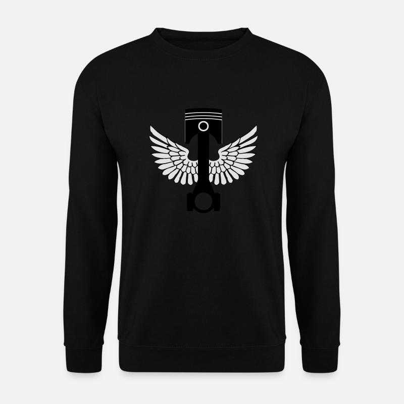 piston and rod - Unisex Sweatshirt - black