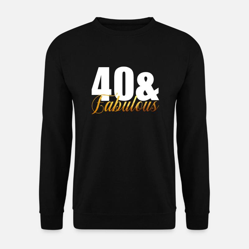 40 & fabelhaft - Unisex Pullover - Schwarz