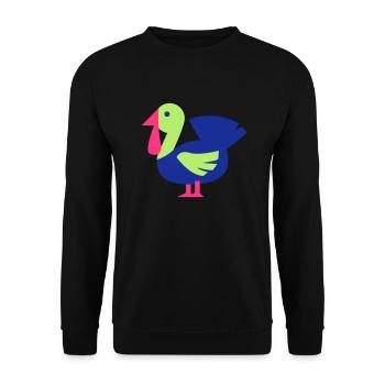 turkey - Unisex Pullover - Schwarz - Vorne - Alina (178cm) & Michal (187cm)