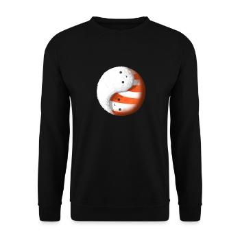 Sushi Tao Yin Yang - Unisex Sweatshirt - black - Front - Alina (178cm) & Michal (187cm)