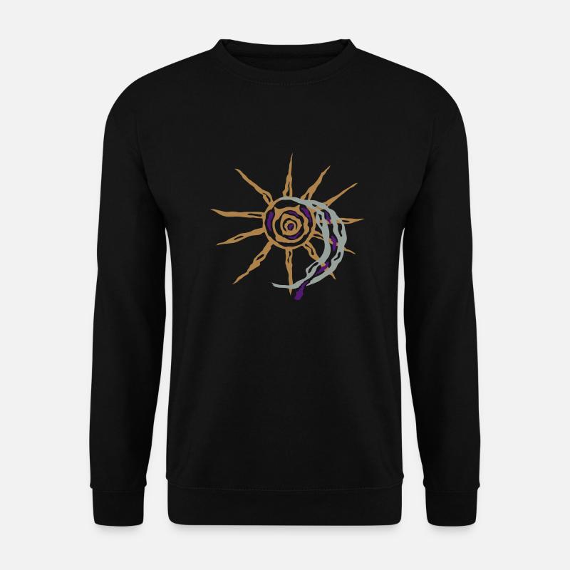 sun and moon - Unisex Pullover - Schwarz