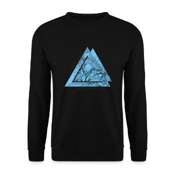 AD Triangle Black - Unisex Sweatshirt - black - Front - Alina (178cm) & Michal (187cm)