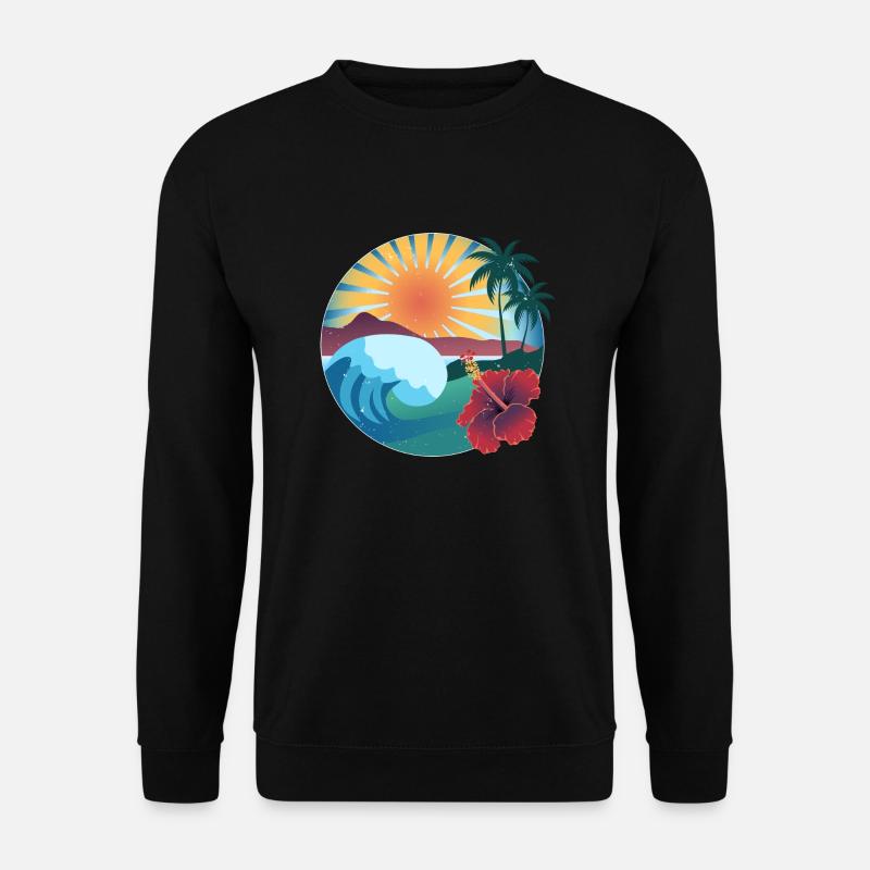 Vibes of Hawaii - Unisex Pullover - Schwarz