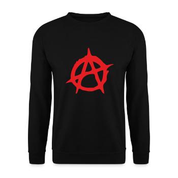 Anarchie Red - Unisex Pullover - Schwarz - Vorne - Alina (178cm) & Michal (187cm)