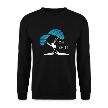 Paragliding - Unisex Pullover - Schwarz - Vorne - Alina (178cm) & Michal (187cm)