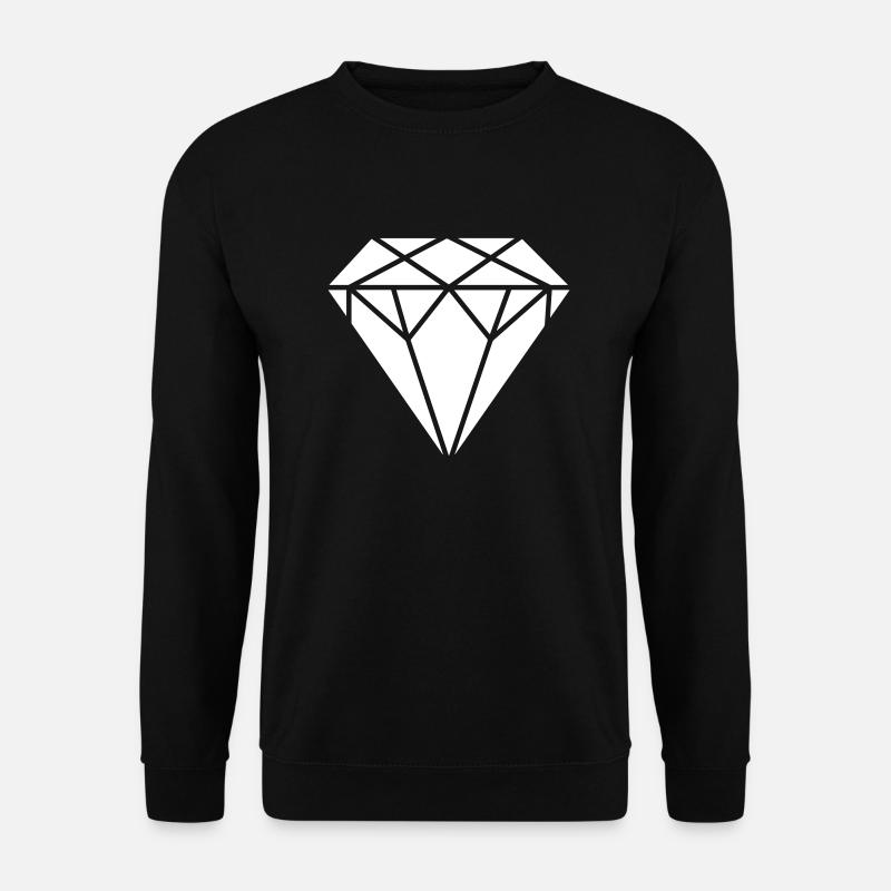 Diamant - Unisex Pullover - Schwarz