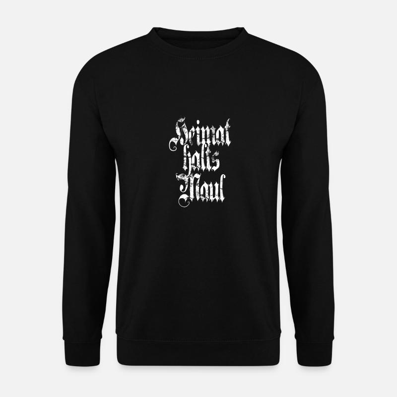 Heimat halts Maul - Unisex Pullover - Schwarz