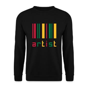 Art / Artist / Painting / Design / Music / Kunst - Unisex Sweatshirt - black - Front - Alina (178cm) & Michal (187cm)